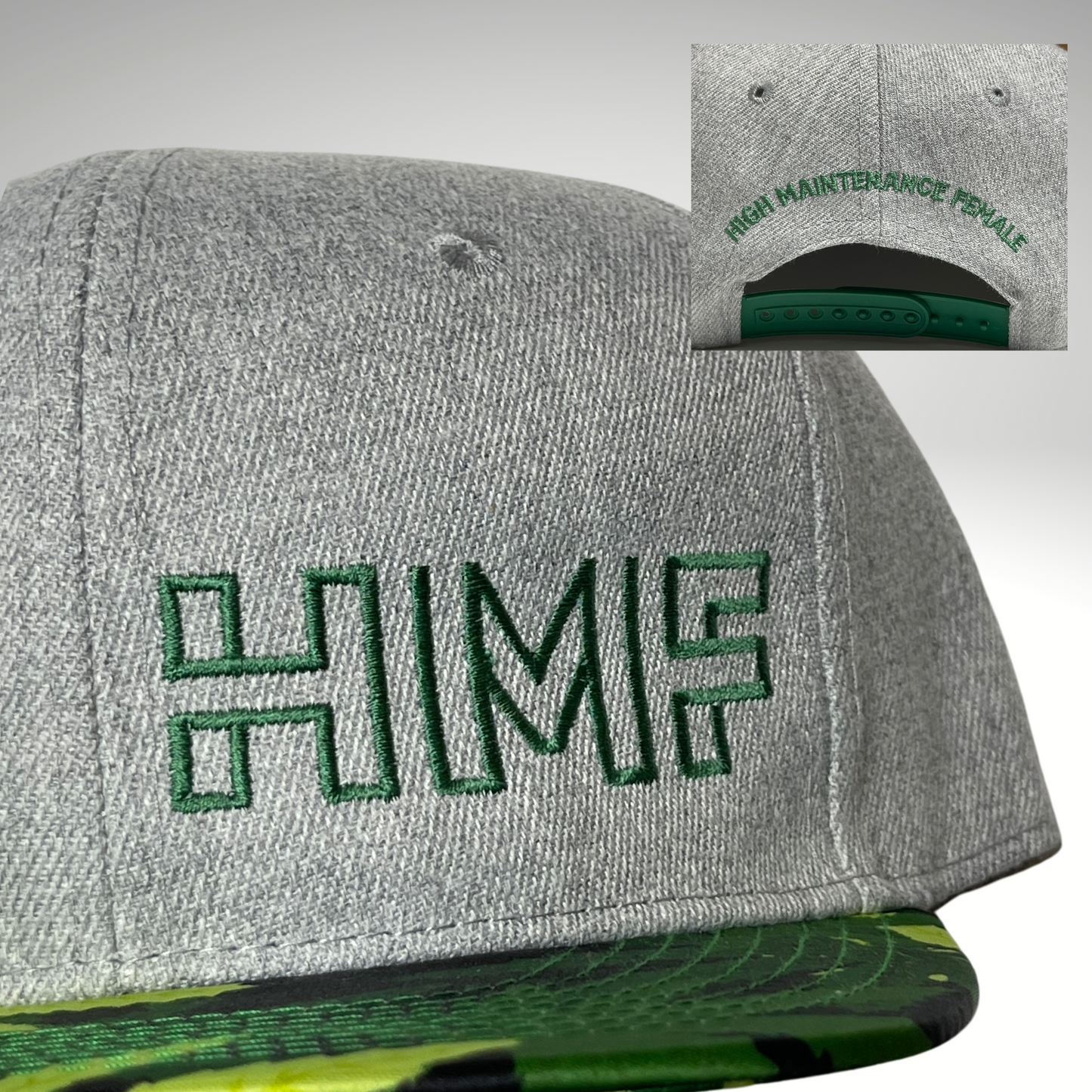 Gray/Green HMF Snapback
