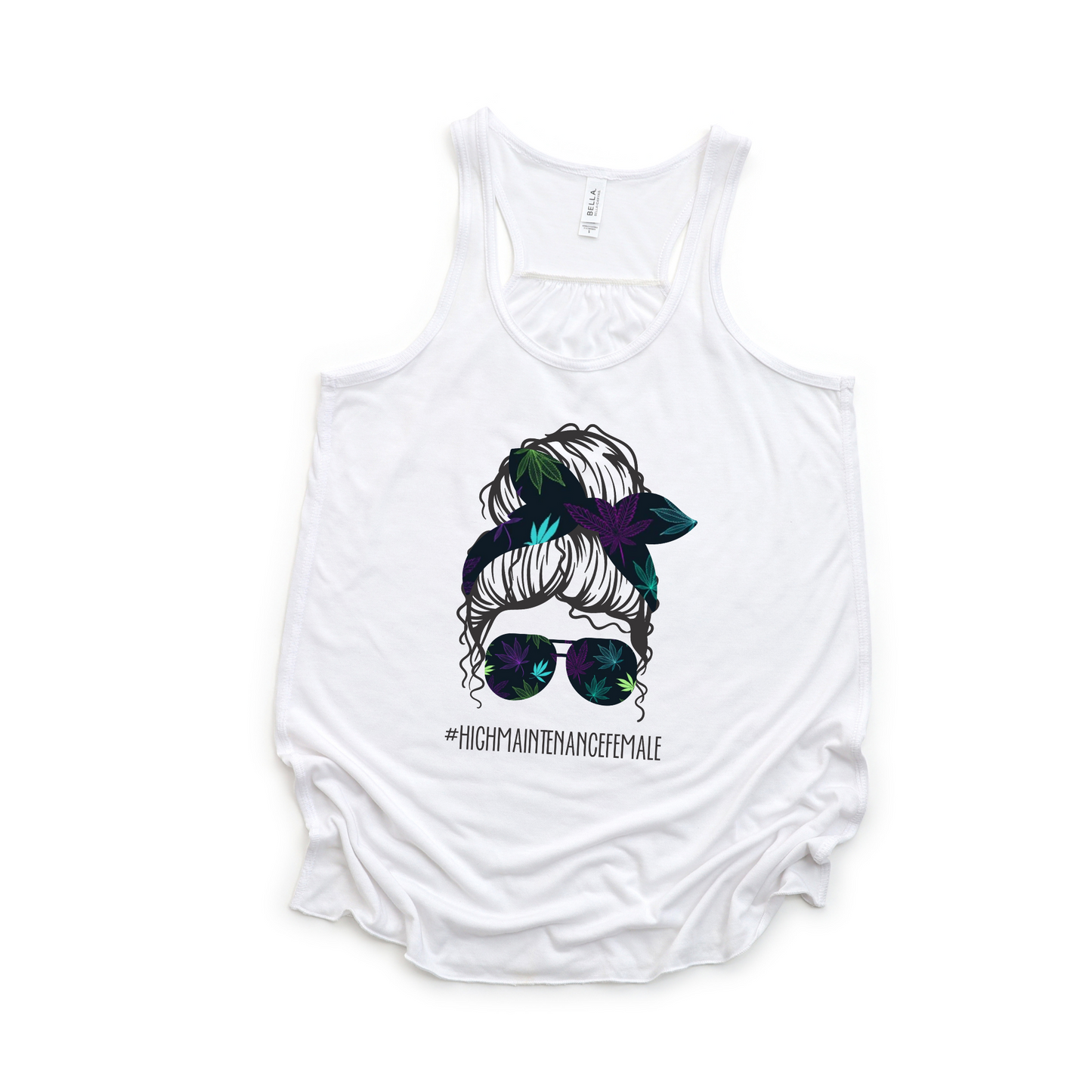 HMF Messy Bun Tank Top