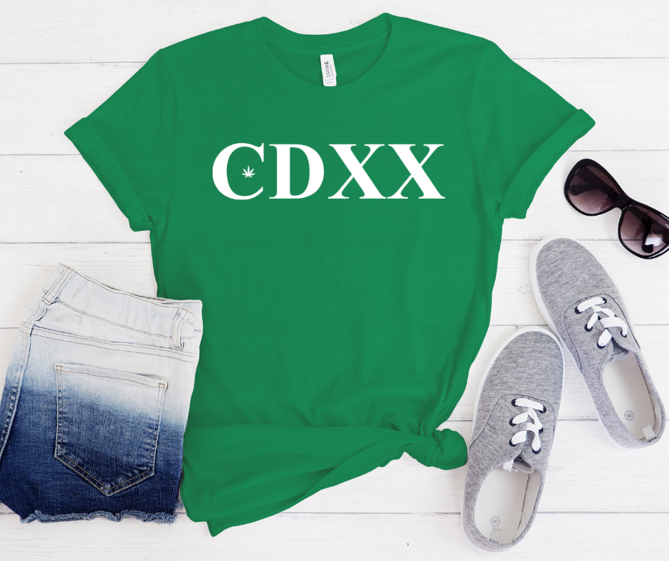 420 Roman Numeral Shirt in Green