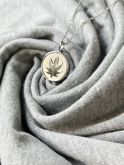 Cannabis Coin Pendent Necklace