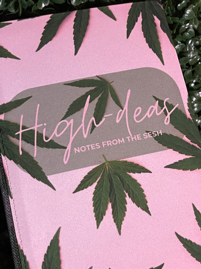 High-deas Journal (pink leaves)