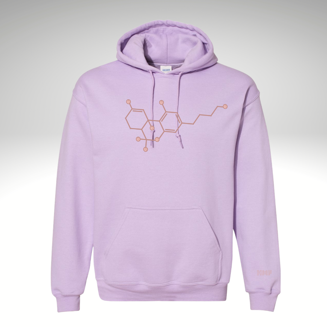 Molecule Hoodie Sweatshirt - Orchid/Rosegold